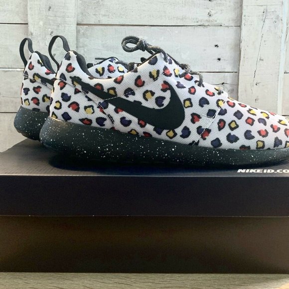 Nike Roshe Run ID Colorful Cheetah Print, New - Picture 2 of 7